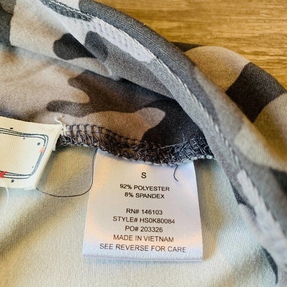 Hippie Rose High-Waist Gray  Camo Leggings yoga gym size S running casual - Picture 7 of 10